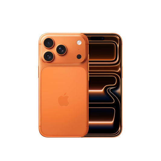 Apple iPhone 17 Pro 1 TB: 6.3" display with ProMotion up to 120 Hz, A19 Pro chip, groundbreaking battery life, Pro Fusion camera system with Center Stage front camera; Cosmic Orange - MG8Q4ZD/A