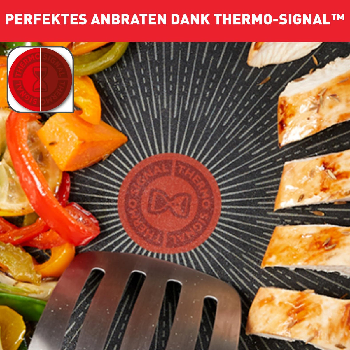 Tefal Unlimited Frying Pan 20 cm, Aluminum Pan Induction with Non-Stick Coating, Thermo-Signal for Ideal Cooking Temperature, Suitable for All Heat Sources, Made in France, G25902