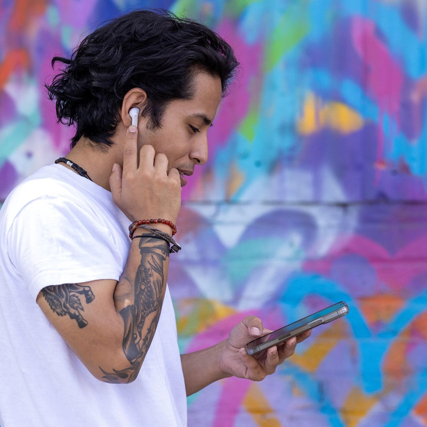 JBL Tune Flex TWS - waterproof, true wireless in-ear headphones with noise canceling - white - with up to 32 hours of music playback - JBLTFLEXWHT