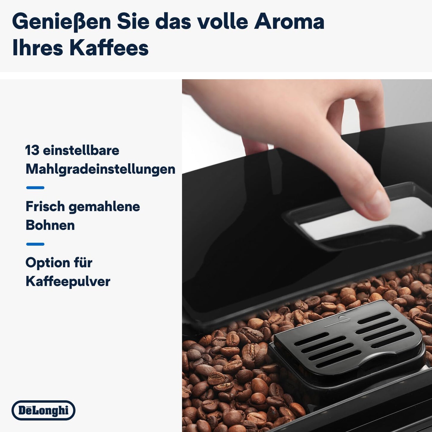 De’Longhi Magnifica S - Perfetto fully automatic coffee machine with classic milk frother, espresso and cappuccino coffee machine, control panel with buttons, black (ECAM11.112.B)