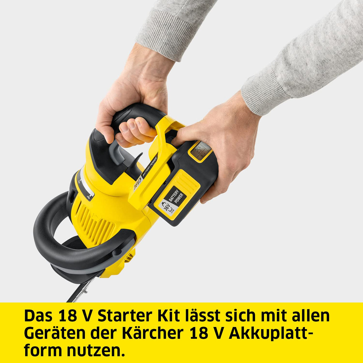 Kärcher 36 V Starter Kit 36/25, 36 V/2.5 Ah battery with fast charger, lithium-ion battery, charging time: fully charged in less than 1.5 hours, compatible with all devices in the 36 V Battery Power platform. - 2.445-064.0