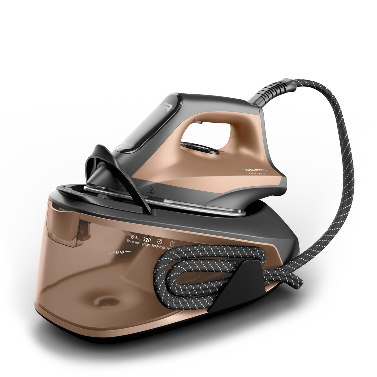 Rowenta Force Pro 300 Stație de călcat cu aburi, 2400 Watt, 6,1 bar presiune a pompei - VR5432F0