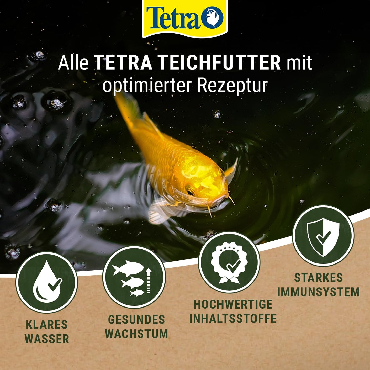 Tetra Pond Sticks - fish food for all pond fish, supports healthy fish and clear water in the pond, 50 L bag - TE241244