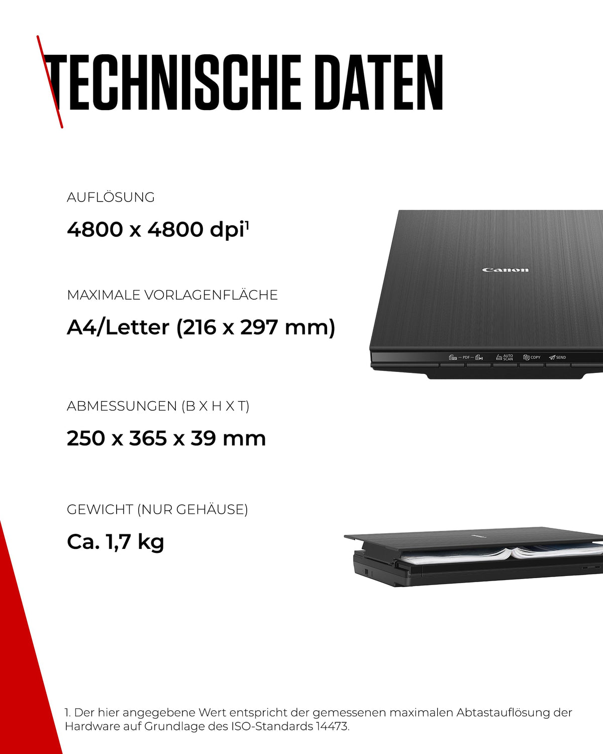 Canon LiDE 400 Scanner plat, scanare foto și documente A4, USB-C 3.0