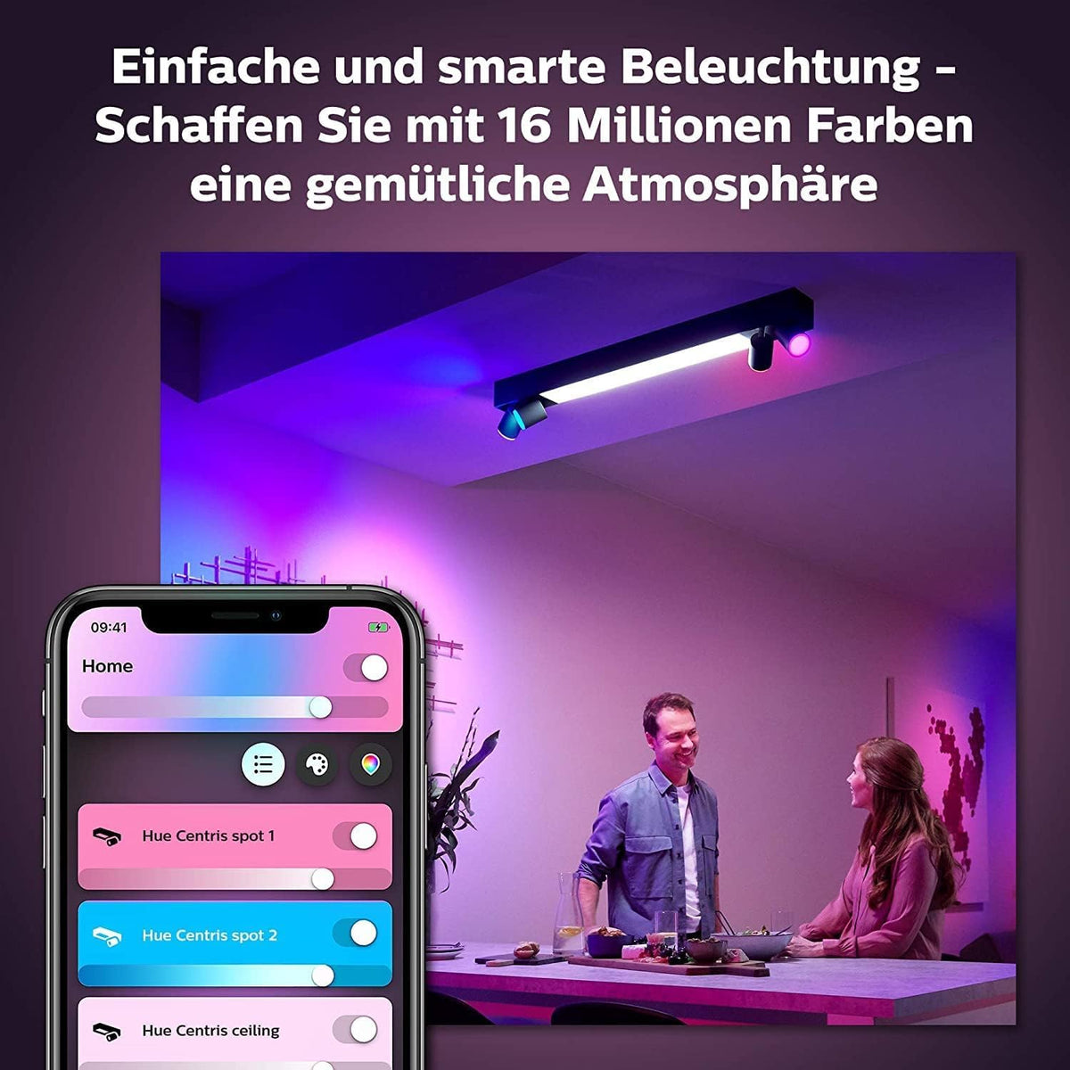 Philips Hue Centris 4 Spotleuchte, iluminat interior, alb - 8720169318618