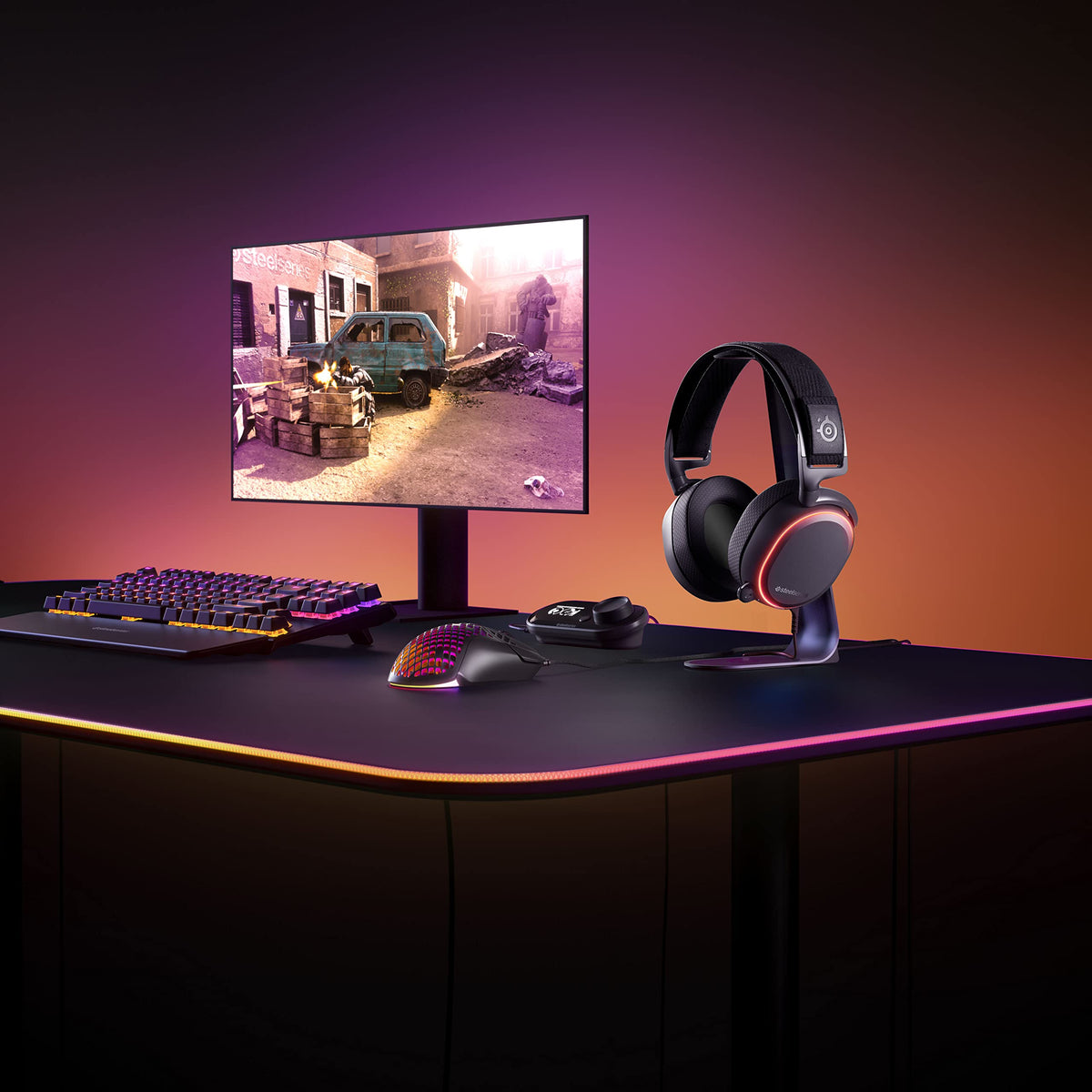 SteelSeries Aerox 5 - Mouse de gaming RGB cu deschideri pe suprafață - Ușoară ca o pană și rezistentă la apă - Senzor optic TrueMove Air cu 18.000 DPI - 62401