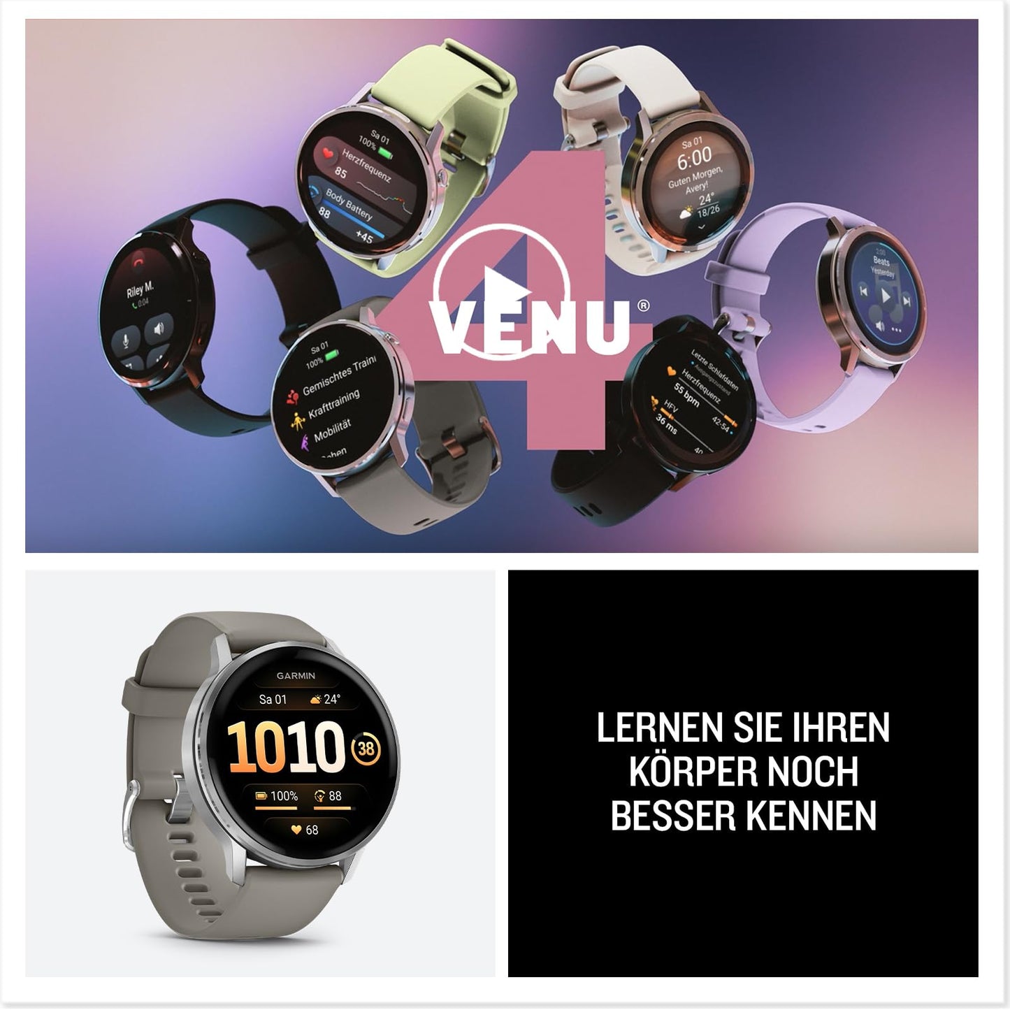 Garmin Venu 4 45mm - fitness smartwatch - 010-03014-00
