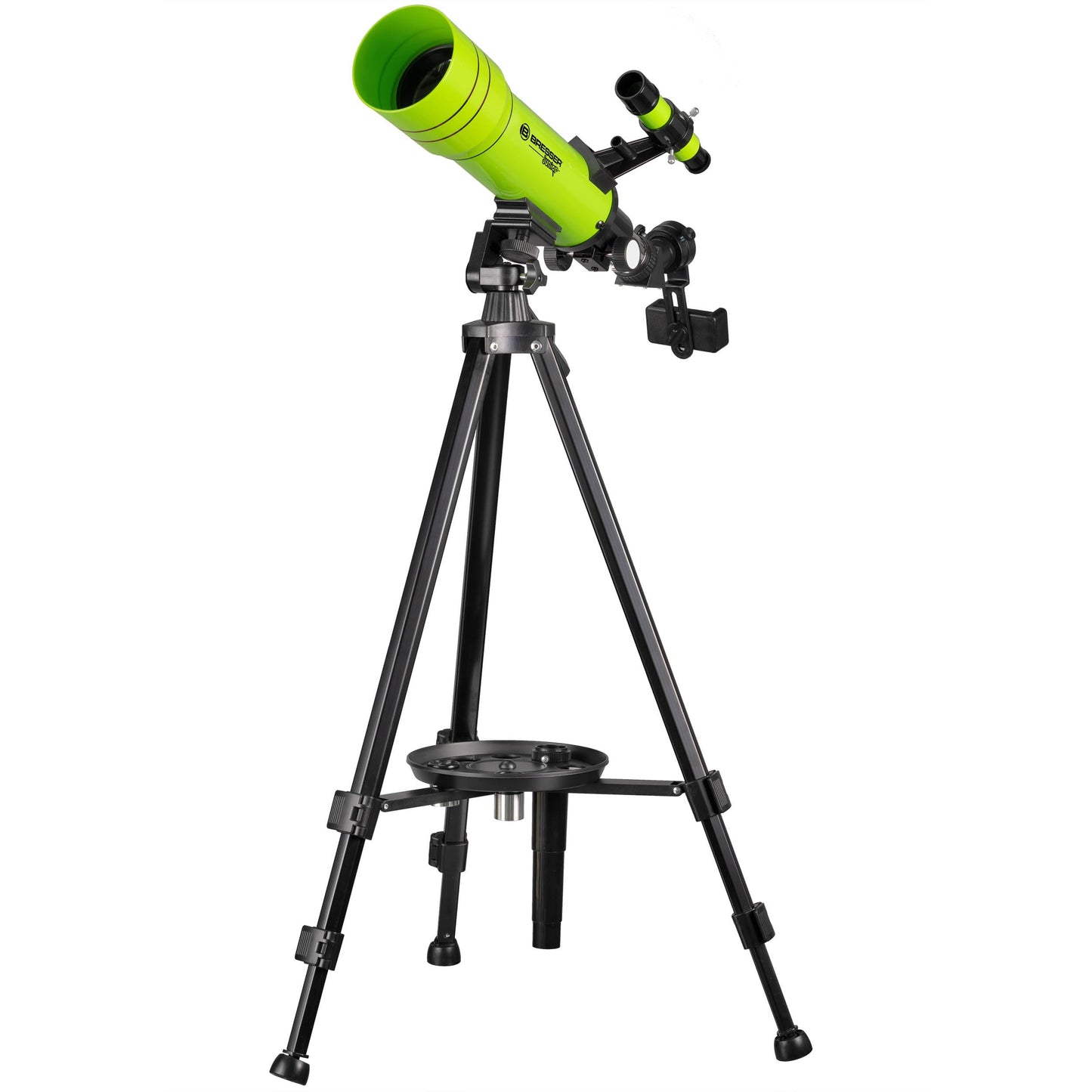 Bresser Junior Children's Telescope 70/400 refracting telescope for children aged 8 and over, astronomy beginners, telescope with backpack, accessories & smartphone holder, night sky observation green - 8850610B4K000