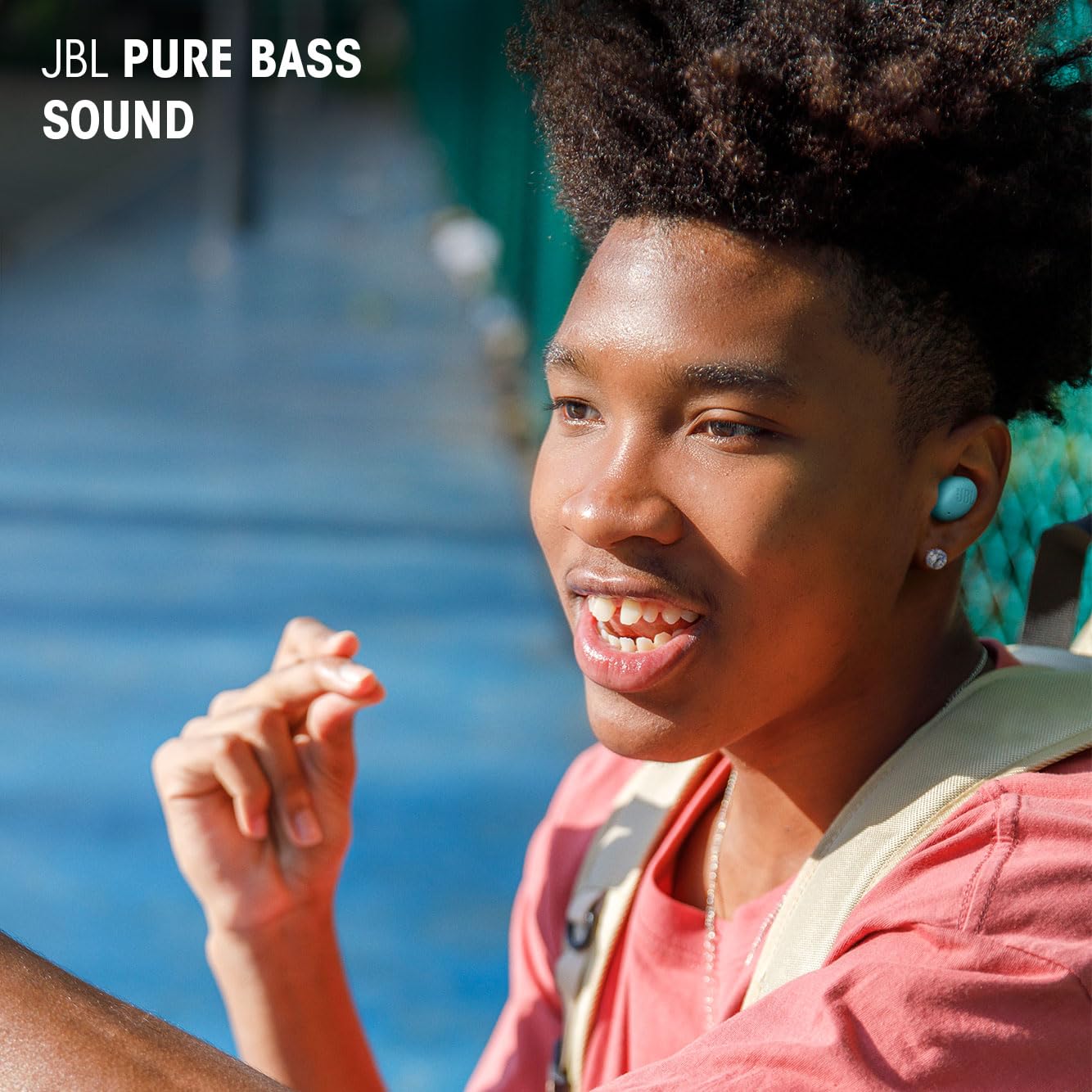 JBL Wave Buds 2, wireless Bluetooth in-ear headphones with noise canceling, 40 h playback, smart ambient technology, IP54 water and dustproof, multipoint connection, black - JBLWBUDS2BLK