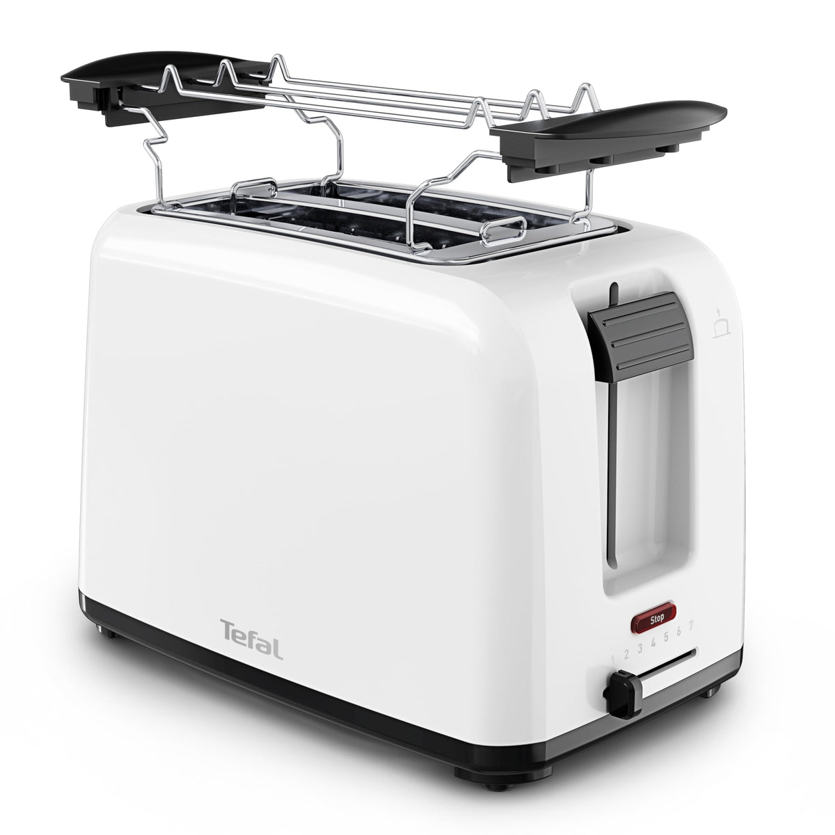 Tefal Vita Double Slot Toaster, with Bun Warmer, Extra Wide Slots - TT1A21E0