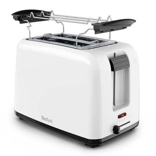 Tefal Vita Double Slot Toaster, with Bun Warmer, Extra Wide Slots - TT1A21E0