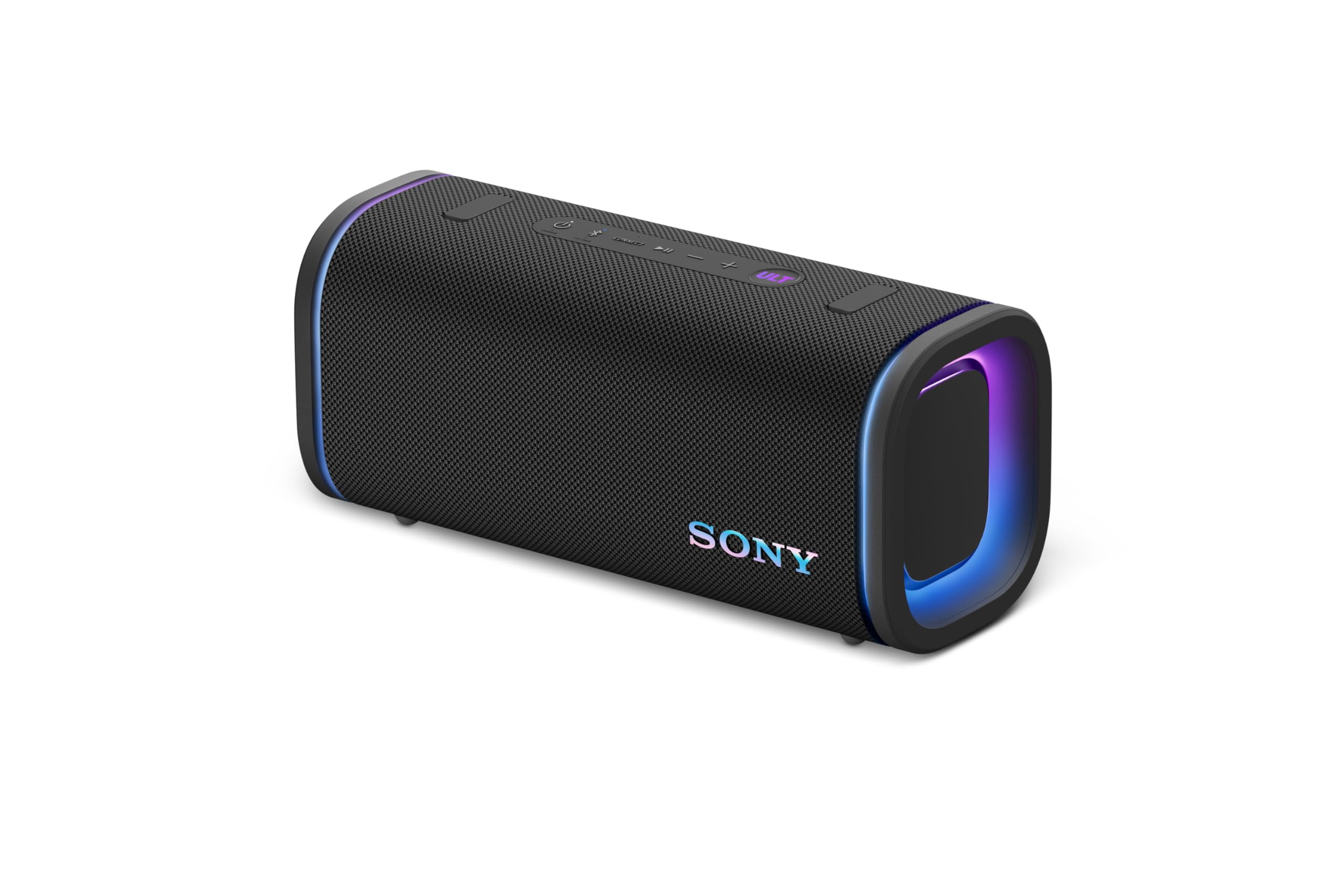Sony ULT Field 5 - Powerful Portable Bluetooth Speaker, 25 Hour Battery, 2 x ULT Power Sound Modes, IP67, Waterproof, Dustproof, 360° Lights, Detachable Shoulder Strap - Black - SRSULT50B.CE7