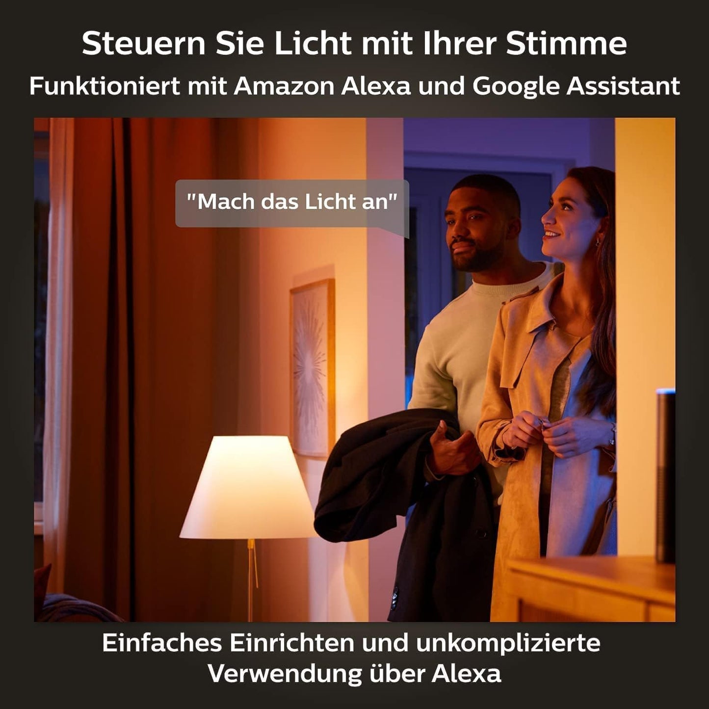 Philips Hue White and Color Ambiance E27 Pack of 4 929002489604