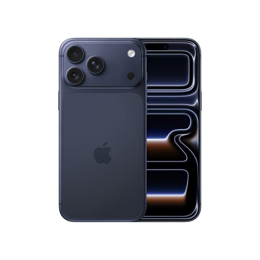 Apple iPhone 17 Pro Max 1 TB: 6.9" display with ProMotion, A19 Pro chip, best battery life ever in an iPhone, Pro Fusion camera system, Center Stage front camera; deep blue - MFYX4ZD/A