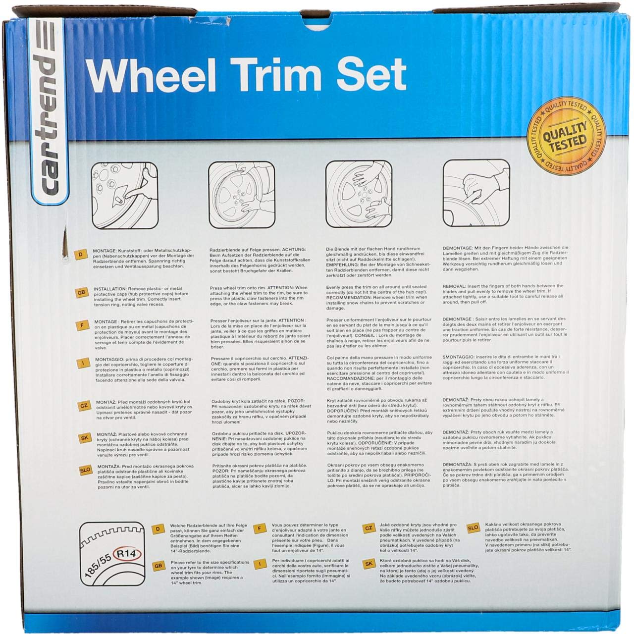 CARTREND hubcap 14" inch wheel trim set 70277