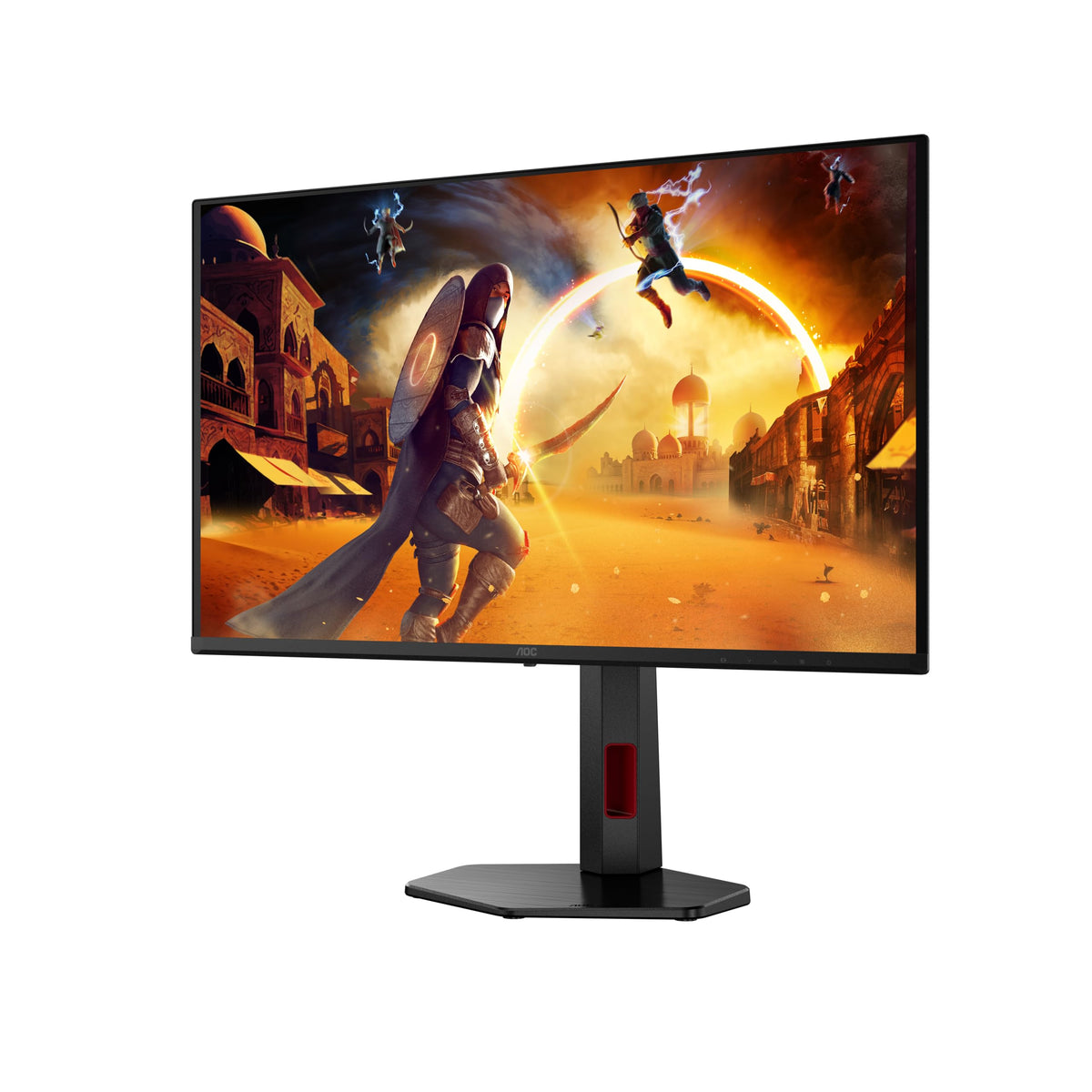 AOC Q27G4SDR Monitor de gaming de 27 inch WQHD cu Hub USB, 360Hz, panou QD-OLED, 0.03ms GtG, HDR400 TrueBlack, compatibil G-Sync, ajustare pe înălțime, (2560x1440 HDMI 2X 2.1 DP 1x 1.4) Negru