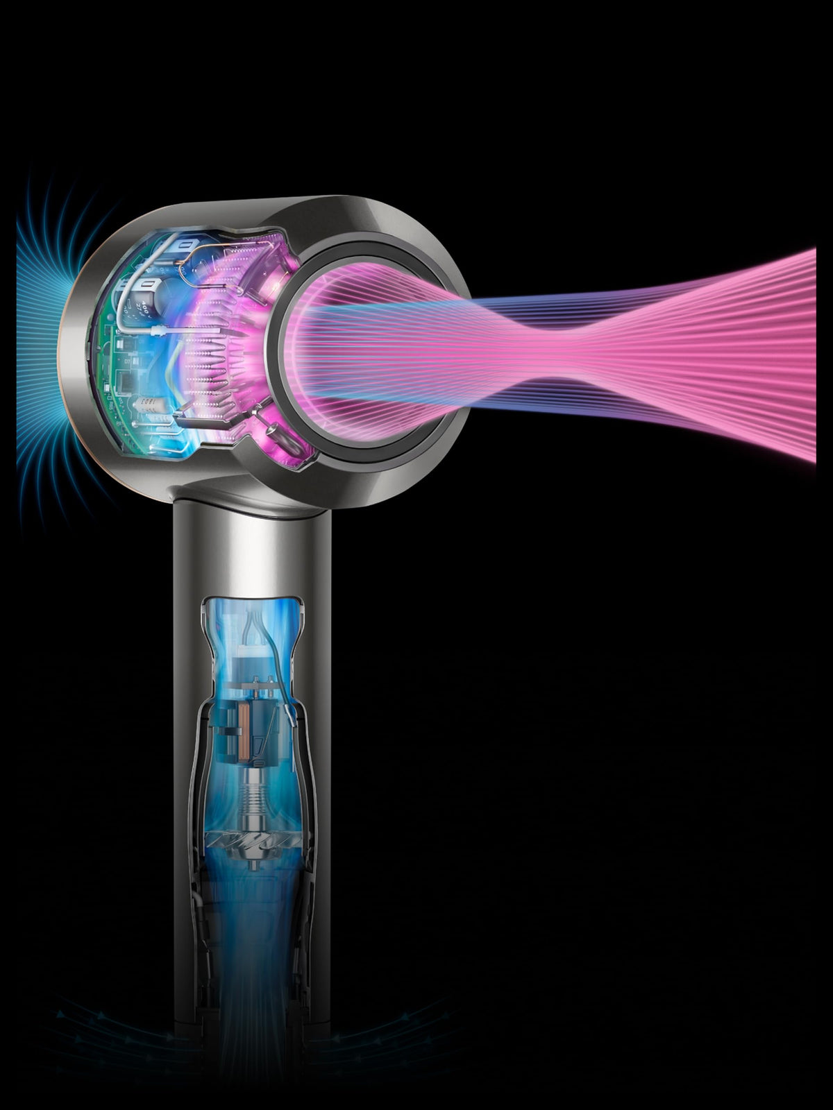Dyson Supersonic™ Hair Dryer, 1600 W, Night Blue and Copper, wired - 647677-01