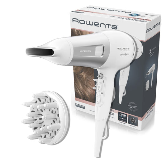 Rowenta Powerline CV5930 Ionic Hair Dryer with Ionic Booster Technology, energy-saving, cold air shot, 6 speed/temperature settings, heat protection, 21.8 cm - CV5930F0