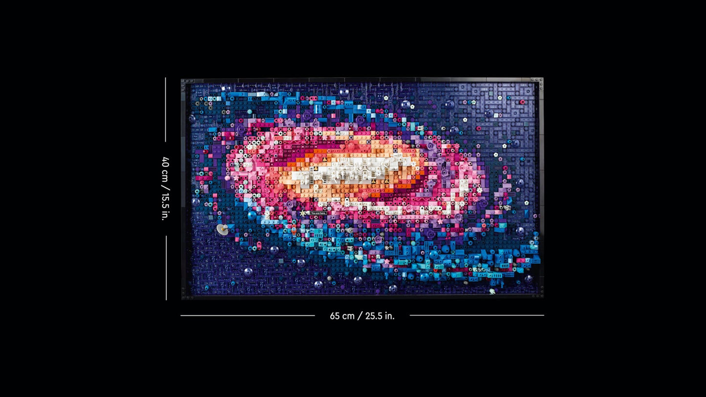 LEGO Art The Milky Way Galaxy Wall Decor Gift for Space and Astronomy Fans Building Set for Adults Creative Activity Solar System and Constellations Wall Art for Living Room 31212