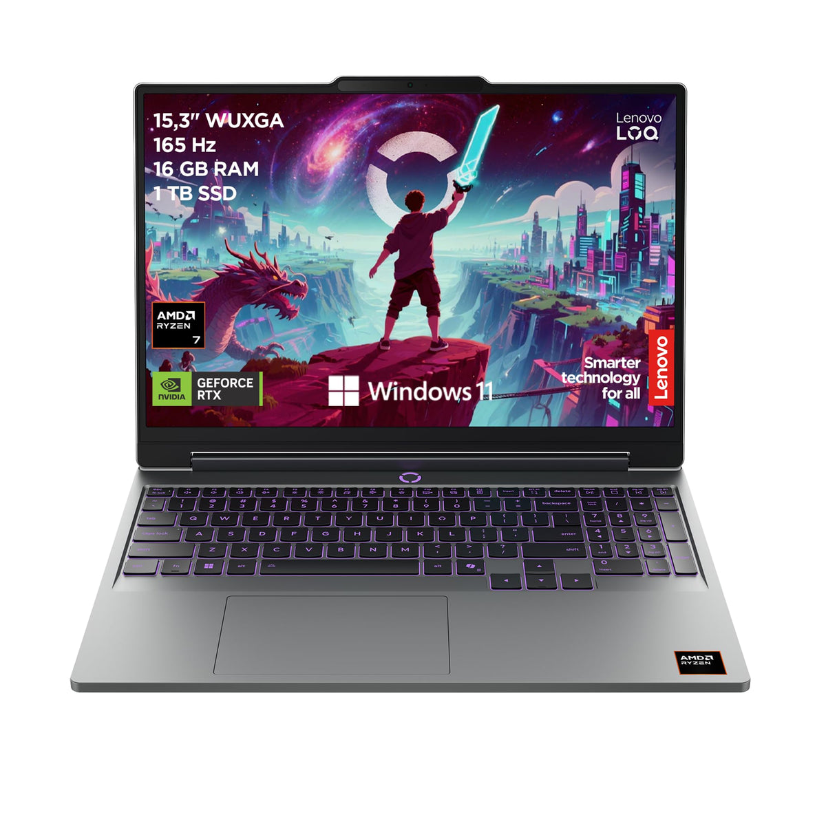 Lenovo LOQ | Laptop | Ryzen 7 | 16GB | 1TB | RTX 5060 - 83TN0027GE