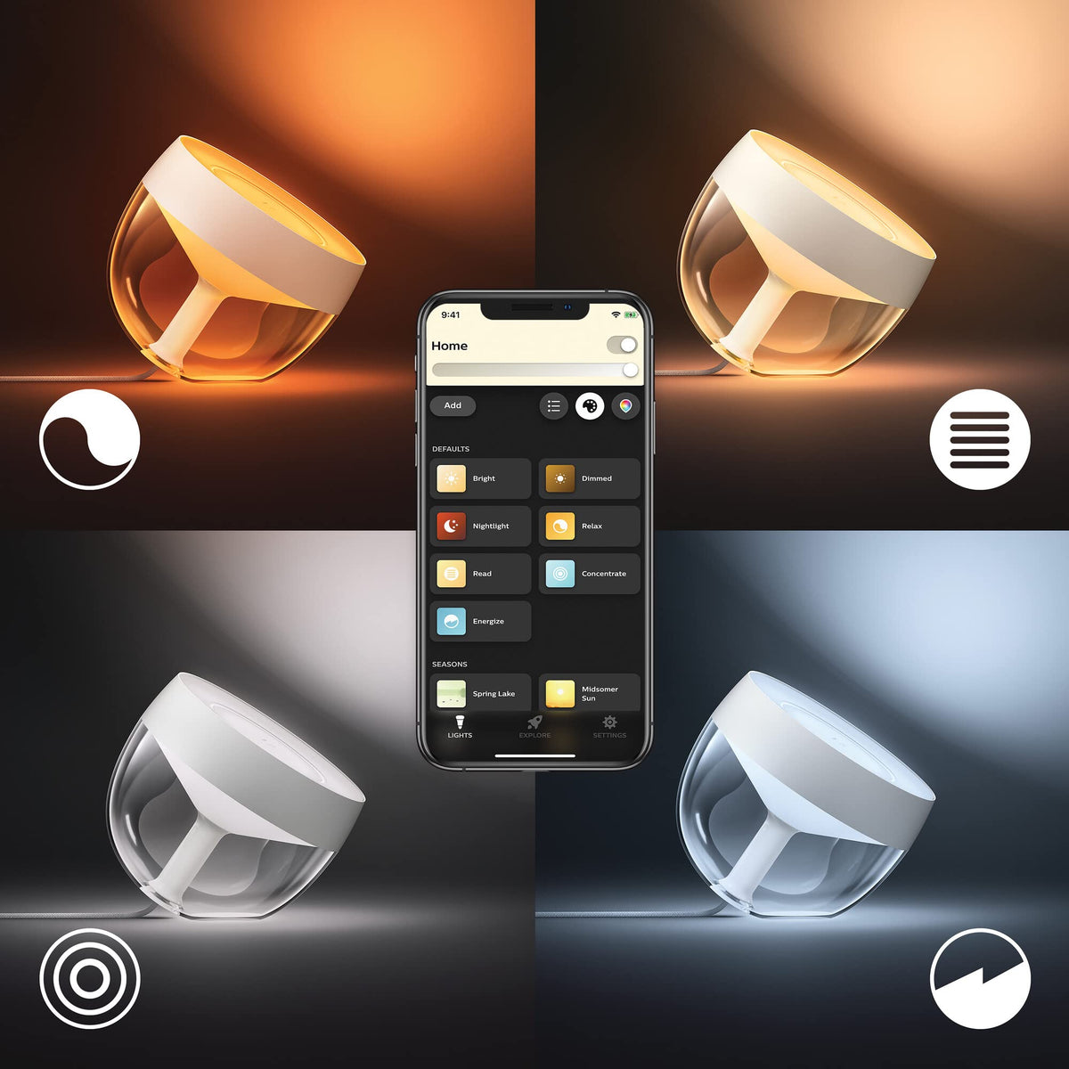 Philips Hue Iris Table Lamp, Indoor Lighting, Gold - 929002376402