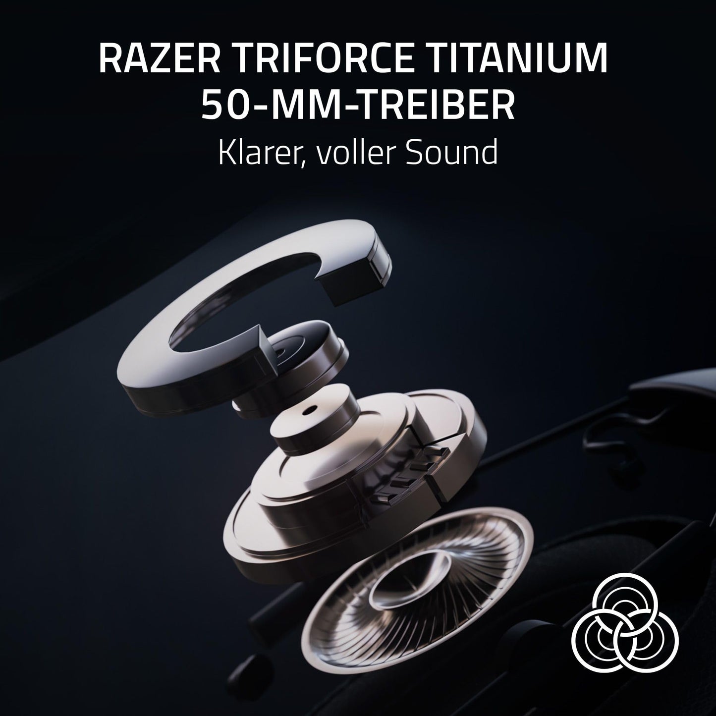 Razer BlackShark V2 HyperSpeed for PC - Wireless ultra-light e-sports gaming headset (280g, HyperClear super wideband microphone, TriForce Titanium 50mm driver, Bluetooth) Black - RZ04-04960100-R3M1