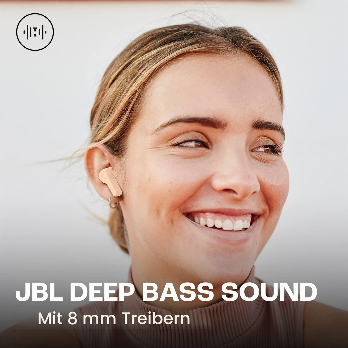 JBL Wave Beam – Wireless In-Ear Headphones with IP54 and IPX2 Water Resistance – Hands-Free Function and 32 Hours Battery Life – Beige - JBLWBEAMBEG