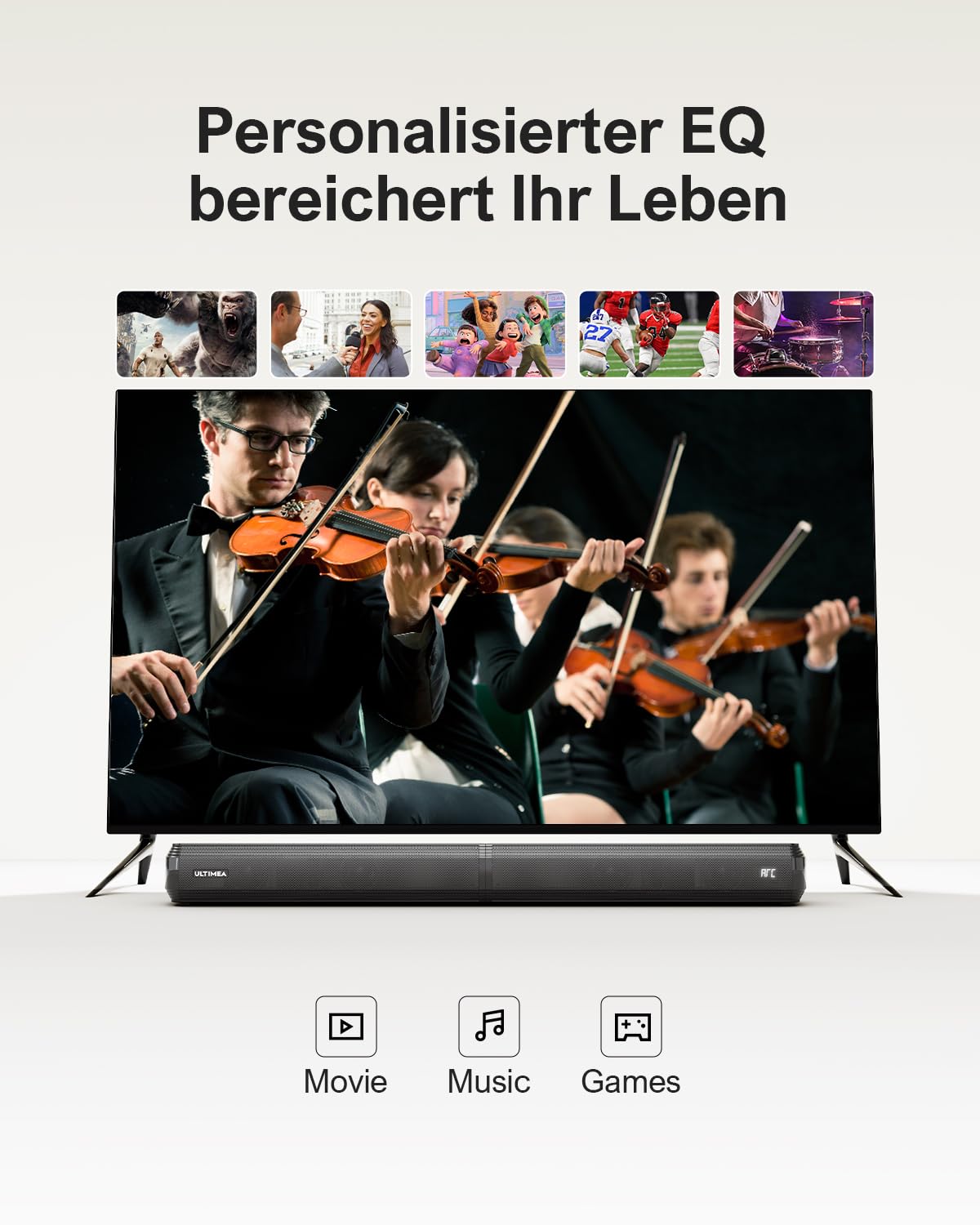 ULTIMEA Apollo S40 Pro 2.2 Soundbar for TV devices, divisible 2-in-1 soundbar - U3301