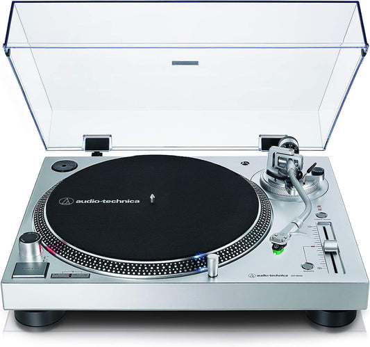 Audio-Technica LP120XUSBSV Direct Drive Turntable (Analog and USB) Silver - AT-LP120XUSBSV