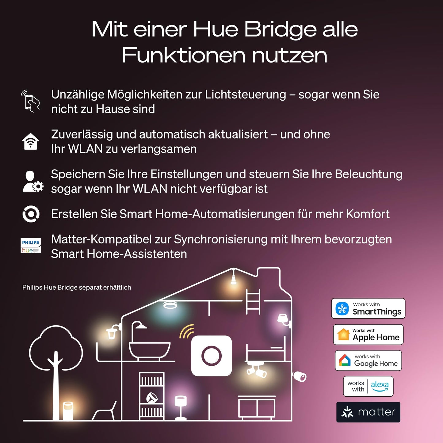 Philips Hue White Ambiance E27 A60 Pack of 2 929003854802