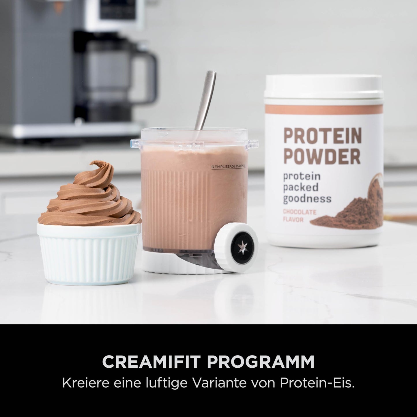 Ninja CREAMi Scoop & Swirl Ice Cream Maker with 2 Containers, 13 Functions Platinum Silver