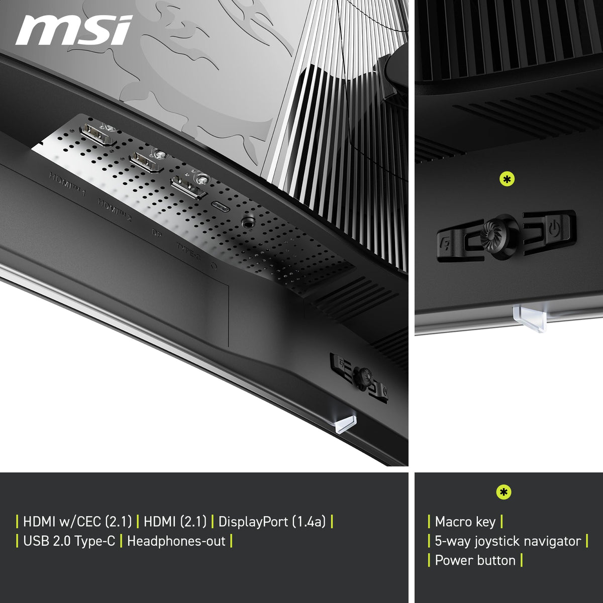 MSI MAG 321CUPDE QD-OLED 32 Zoll UHD Curved Gaming Monitor - 1700R, 3840 x 2160 Quantum Dot OLED Panel, 165Hz / 0,03ms, 99% DCI-P3, Delta E≤2, DisplayHDR True Black 400, DP 1.4a, HDMI 2.1, USB Type-C - 9S6-3DD54T-006