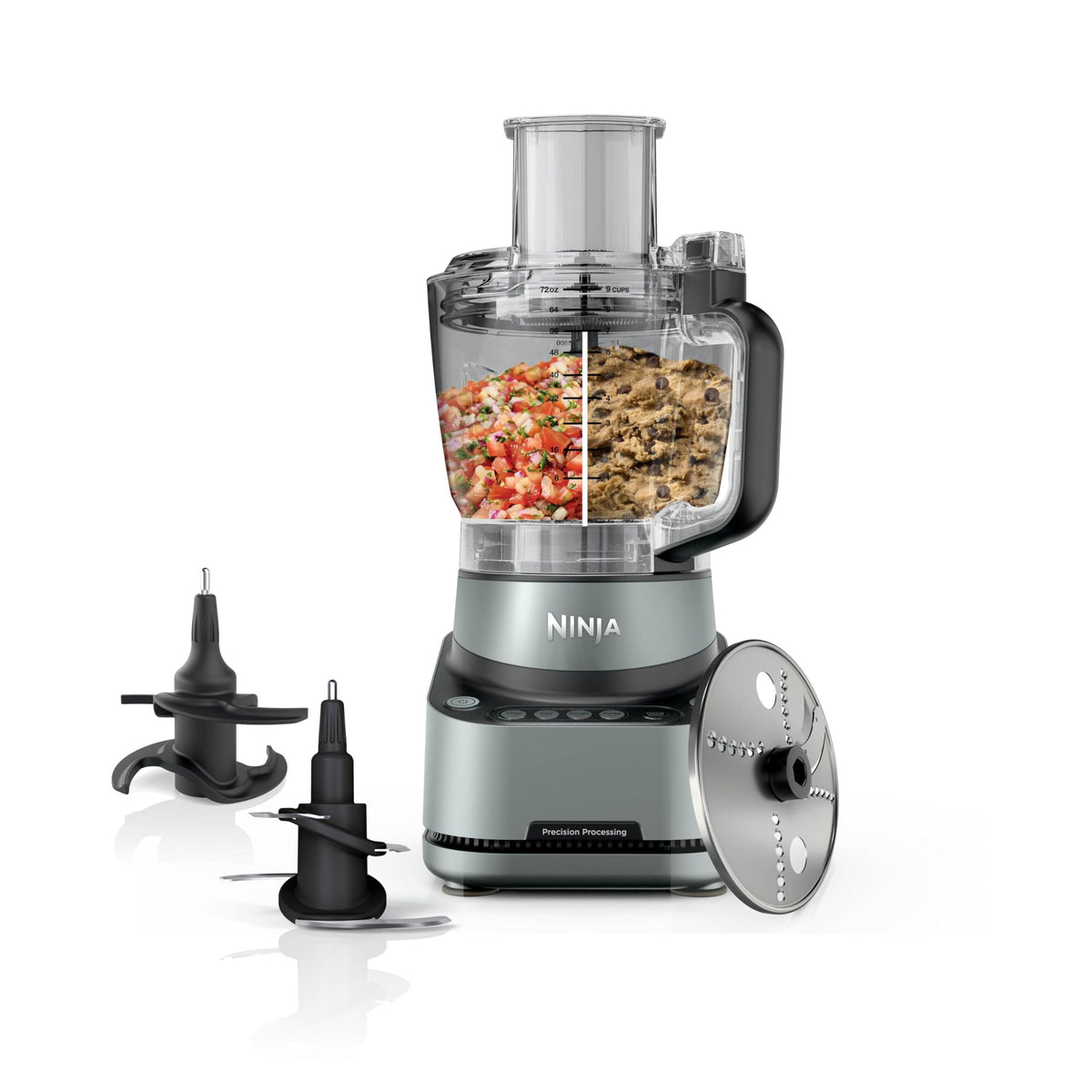 Ninja PrecisionPro 2,1 l robot de bucătărie, piese potrivite pentru mașina de spălat vase - BZ651EU