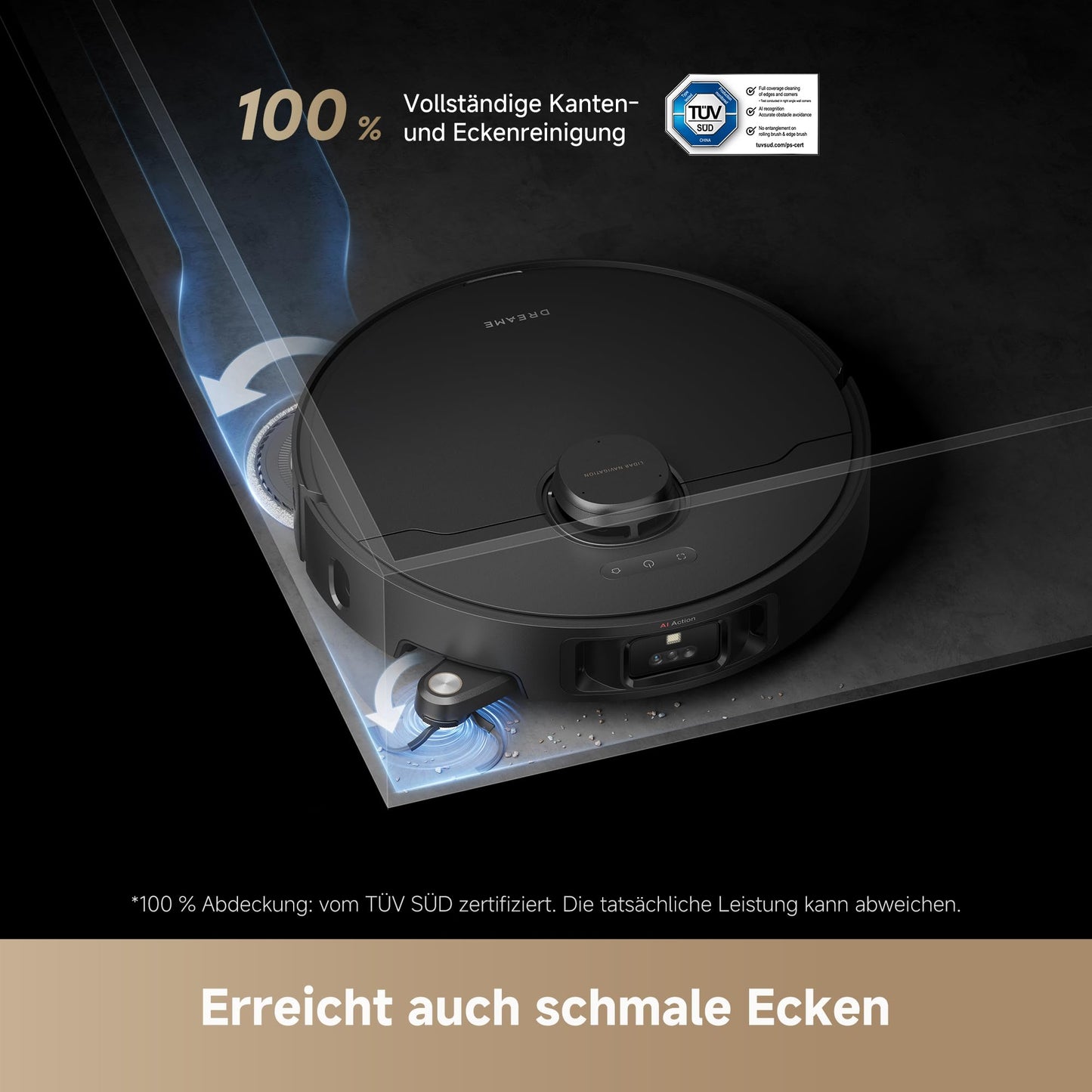 dreame L40s Pro Ultra robot vacuum cleaner, self-cleaning mops, 19,000 Pa suction power, 100% detangling DuoBrush, extendable mops, obstacle avoidance for more than 180 objects, voice control