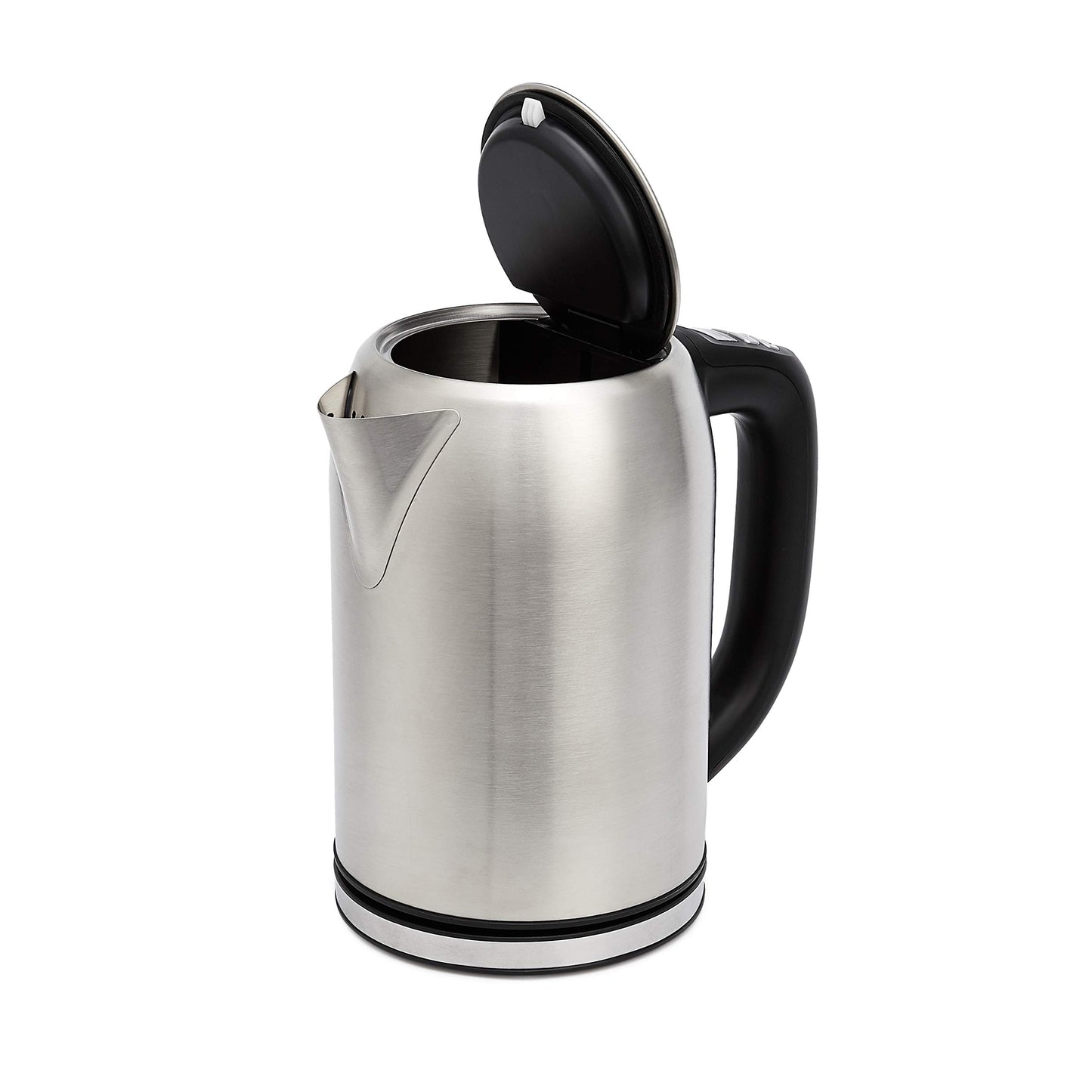 Amazon Basics Stainless Steel Kettle with Digital Display, Strix Controller, Keep Warm Function, Temperature Control, 1.7L (EU Plug), Silver - WK8315JEEK-EU