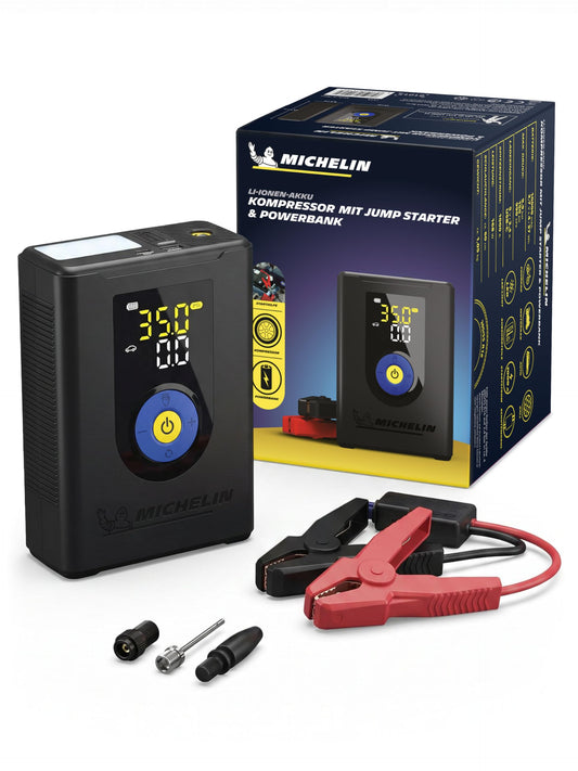 MICHELIN Air Power Max Hybrid battery compressor with jump starter & power bank - 61013