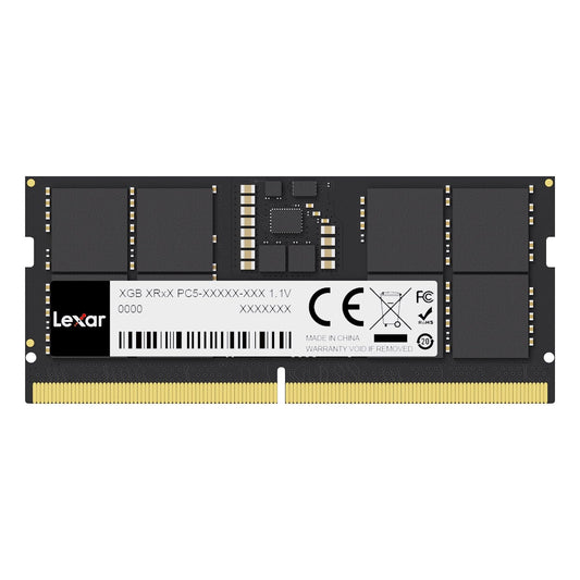 Lexar SODIMM 32GB DDR5 RAM 5600MHz, 262-Pin SODIMM Laptop RAM, High Performance Gaming DRAM SO-DIMM for Laptop Memory/All-in-One Intel NUC Mini PC, 1.1V, CL46-45-45-90 - LD5S32G56C46ST-BGS