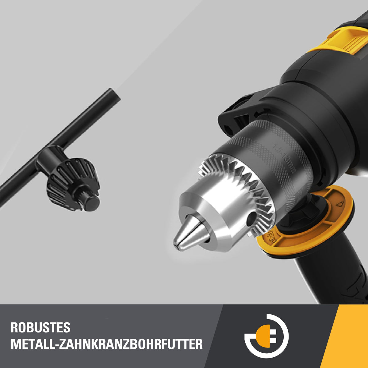 CAT DX17 Impact Drill, 13 mm, 750W, 3000 RPM speed, 48,000 BPM impact rate, variable speed control, (includes depth stop, additional handle, and chuck key)