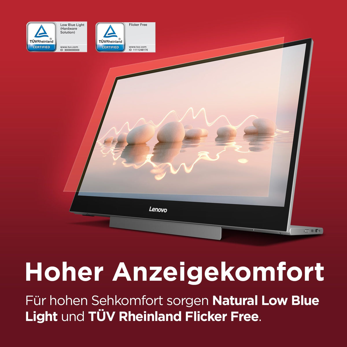 Lenovo L16 | Monitor | 16" WUXGA | 60Hz | IPS | USB-C Docking 65W - 68F4UAC1Z5