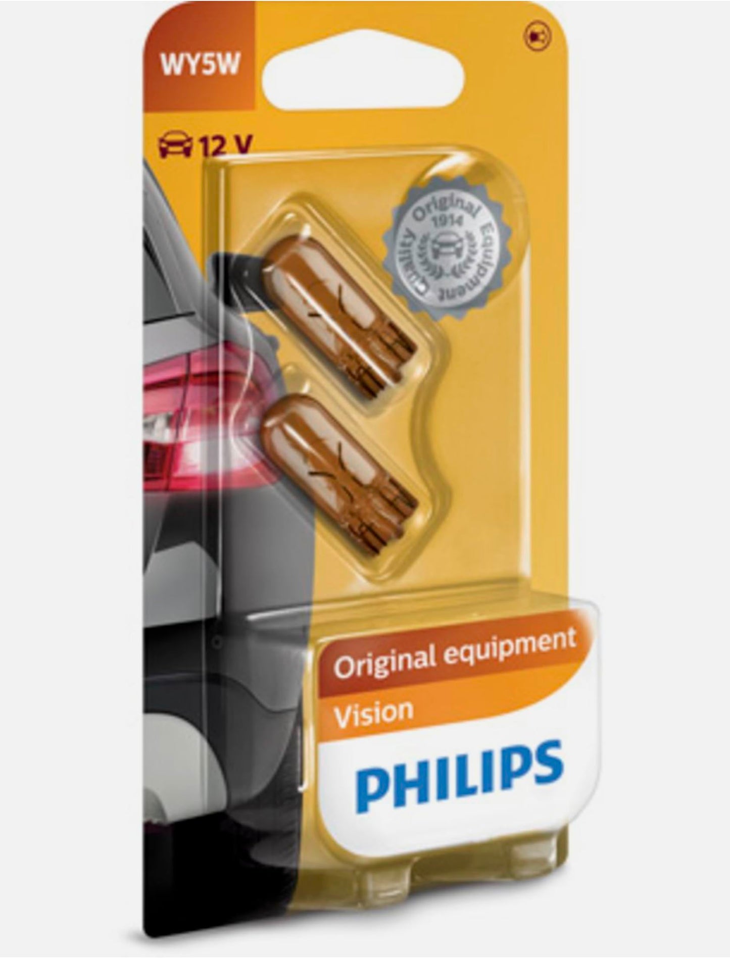 Philips automotive lighting Glassockellampe Vision WY5W, White 12396NAB2