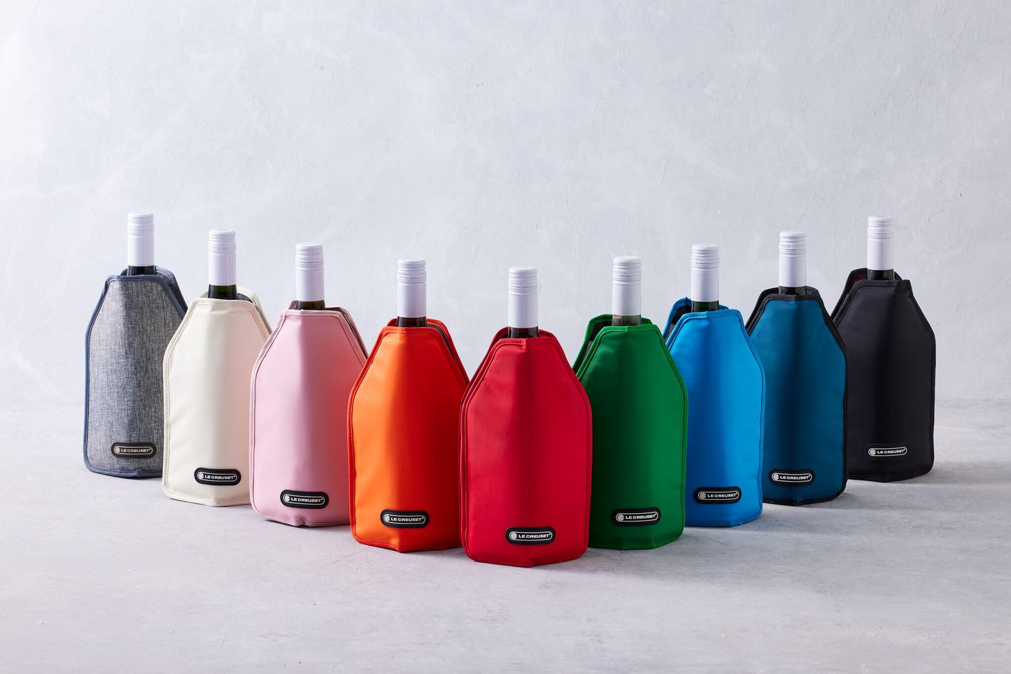 Le Creuset, Active Wine Cooler for Wine or Champagne, Caribbean (Blue), Water-Repellent Fabric, WA-126, 59142014306068, 23 - 591420117