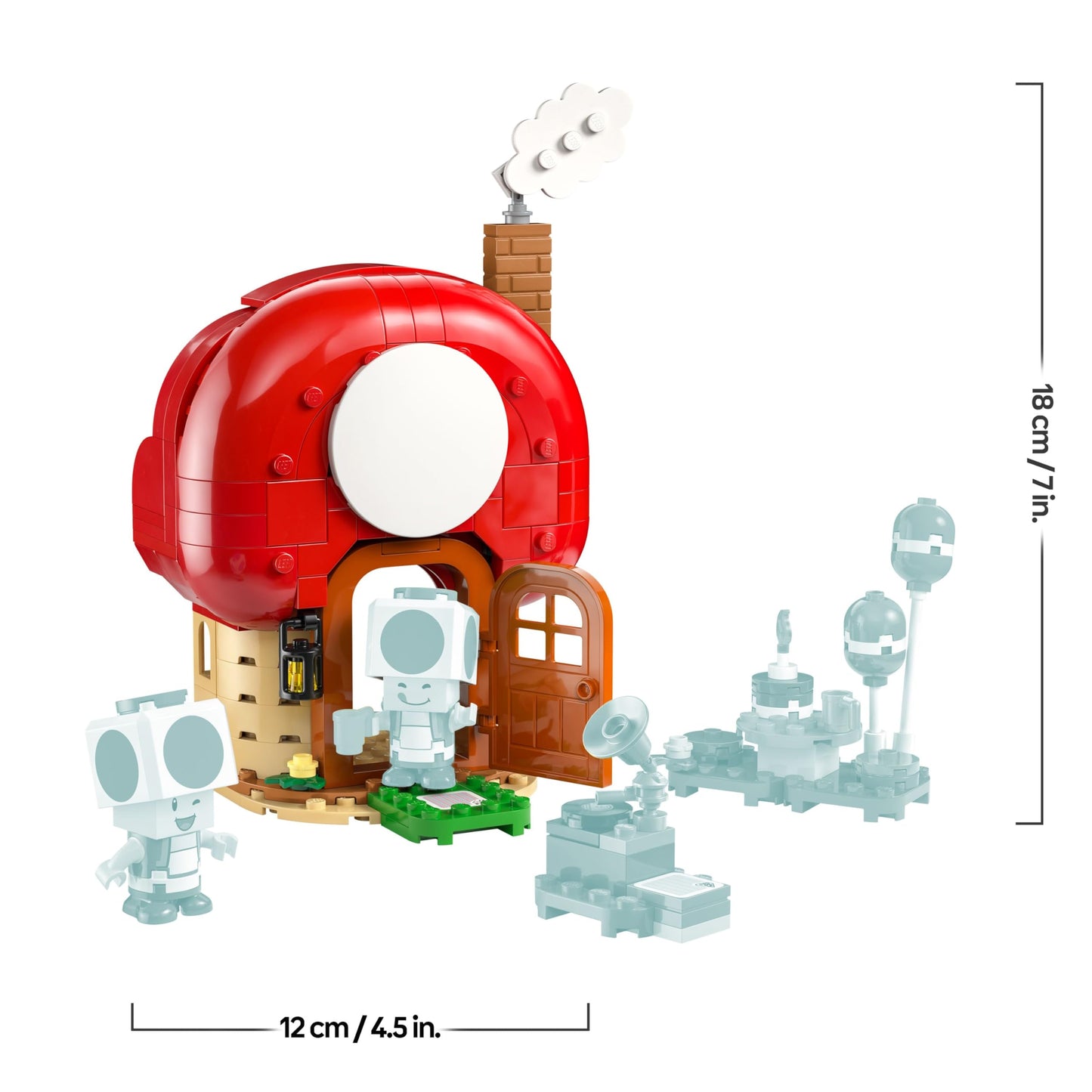 LEGO Super Mario Party at Toad's House - Interactive set with 2 figures, kitchen, bedroom & picnic table - Children's building playset - Gamer gift for boys and girls aged 7 and up - 72041