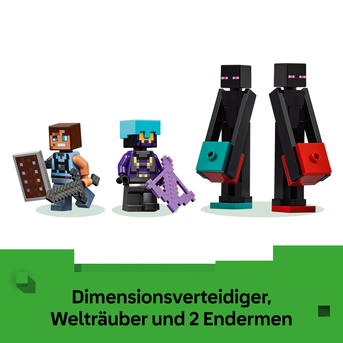 LEGO Minecraft 2in1 The Enderman Tower - Modular gaming toy - Can be converted into 2 fortresses - With 4 minifigures to collect - Gamer gift for boys and girls aged 9 and up - 21279