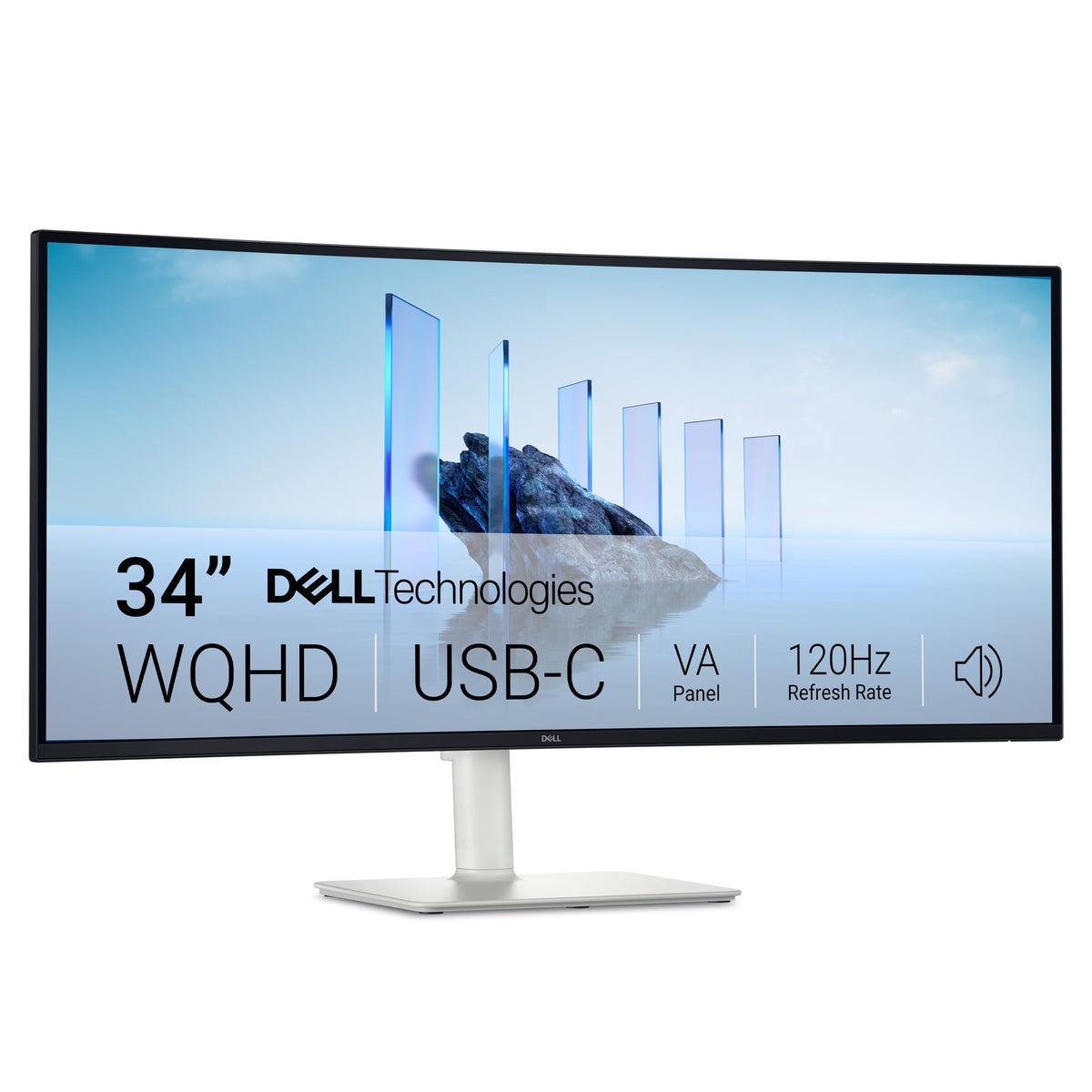 Dell 34 Plus USB-C Monitor - S3425DW, WQHD (3440x1440), 120Hz, VA, 1ms