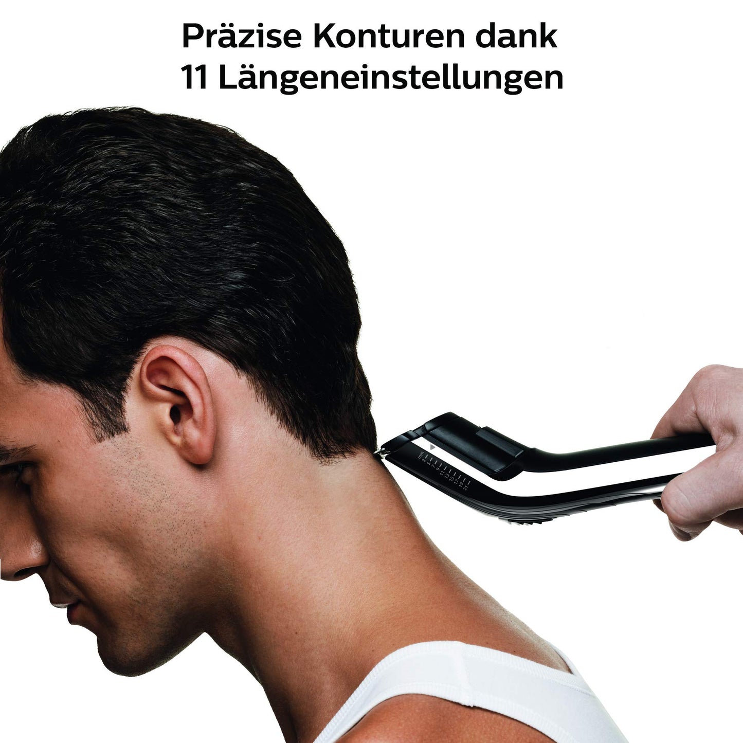 Philips hair trimmer f. d. Whole family QC5115/15 stainless steel blades, 11 length settings, use with cable