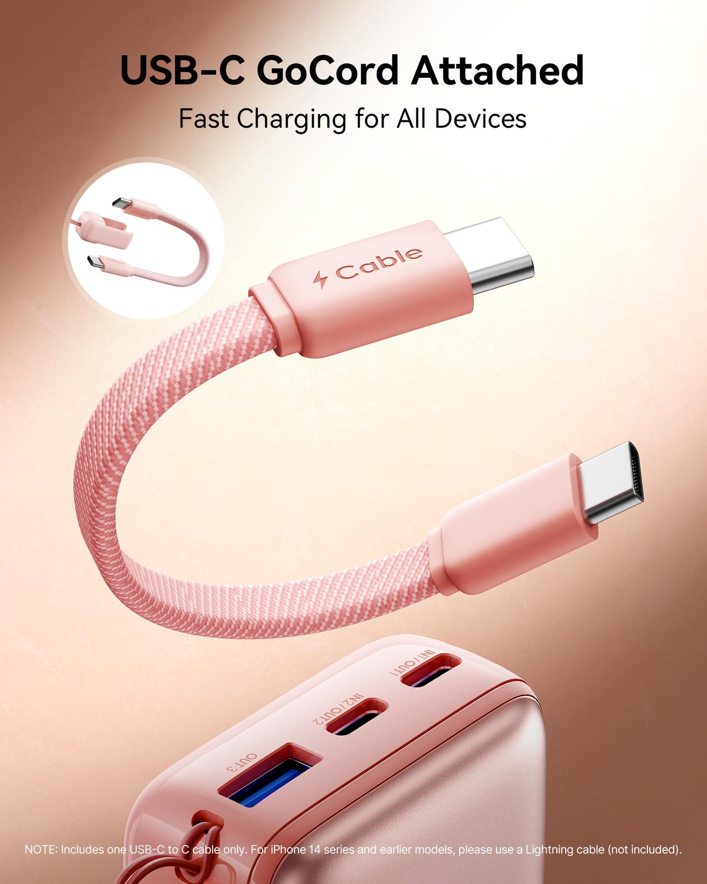 INIU Mini Power Bank, 45W 10000mAh Power Bank Small But Strong (USB C In & Out), Quick Charge Function PD3.0 External Mobile Phone Batteries, Compatible with iPhone 17 16 15 Pro Max Mini Samsung S24, Delicate Green - P50