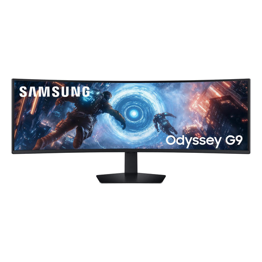 Samsung Odyssey G91F, Monitor de gaming ultrawide curbat 32:9, 49 inch, panou LED-VA, DQHD, 5120 x 1440, DisplayHDR 600, AMD FreeSync Premium Pro, 1ms, 144 Hz, negru, LS49FG916EUXEN