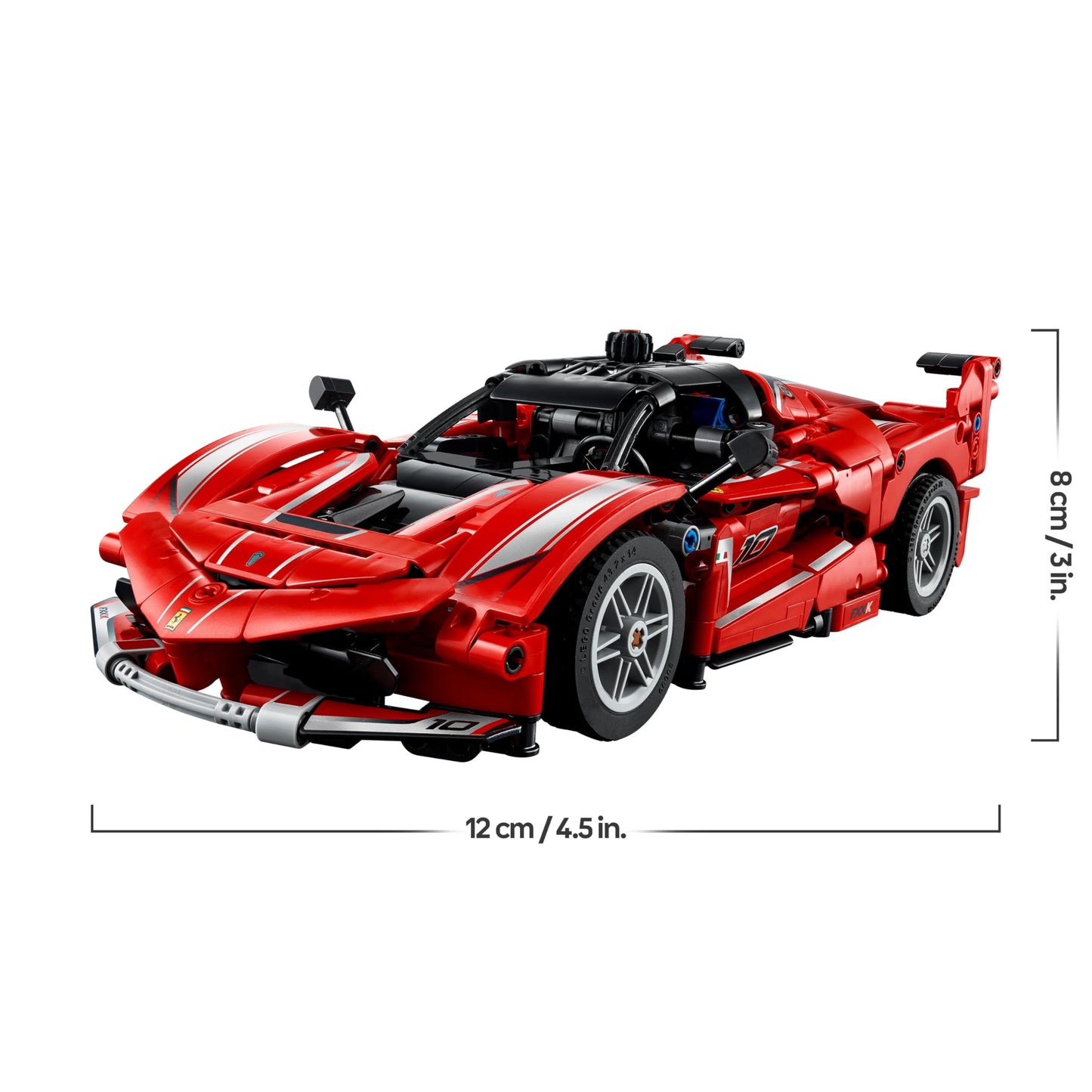 LEGO Technic Ferrari FXX K racing car toy - car model to build and display with V12 engine and movable pistons - motorsport gift for boys aged 10 and over - 42212