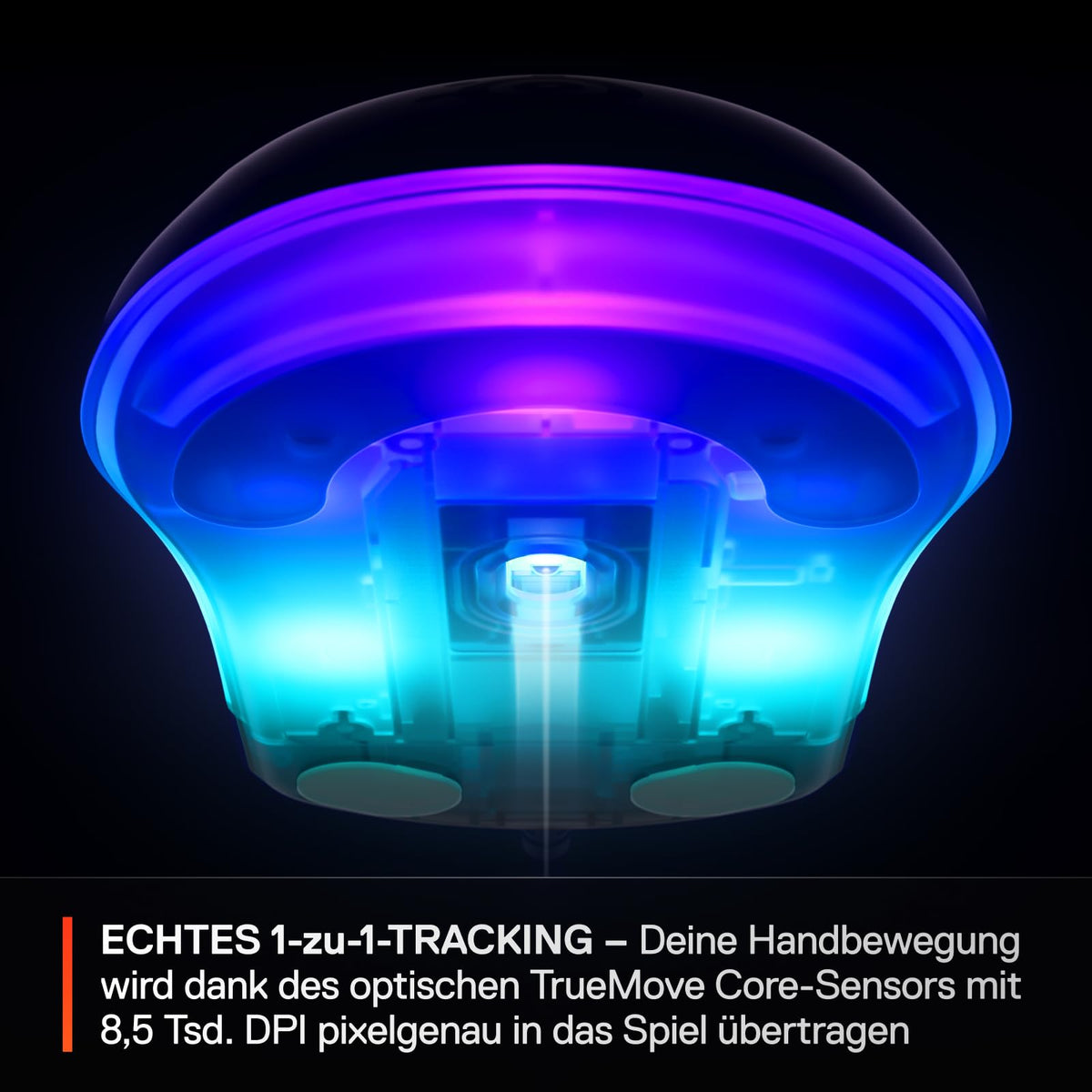 SteelSeries Rival 3 Gen 2 Mouse de gaming – senzor optic TrueMove Core de 8.500 DPI – 60 milioane de clicuri garantate – latență scăzută – 77 g greutate – picioare de PTFE – RGB - Alb - 62516