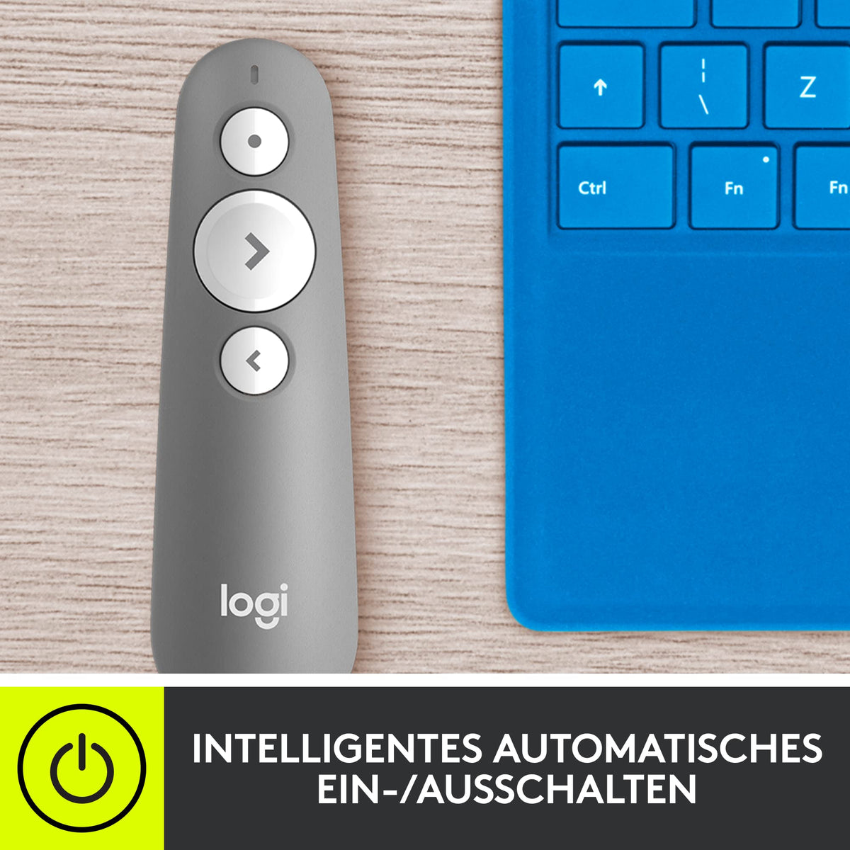 Logitech R500s Presenter cu laser de clasa 1 pentru Bluetooth și USB - 910-006520